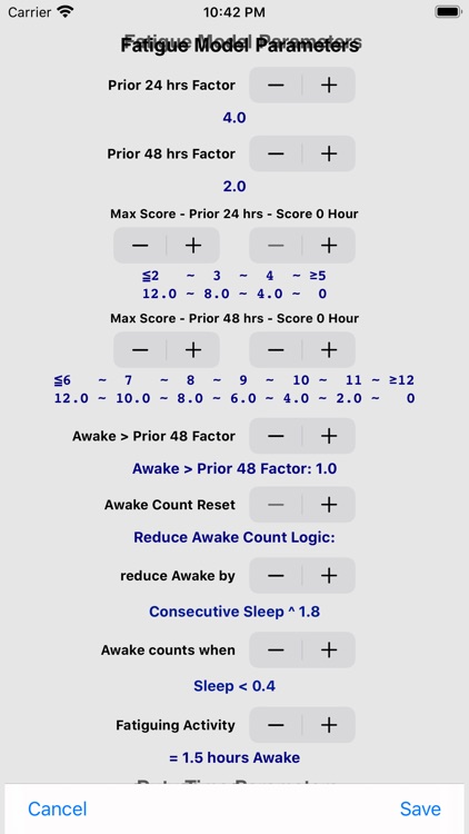 Fatigue Predictor screenshot-3