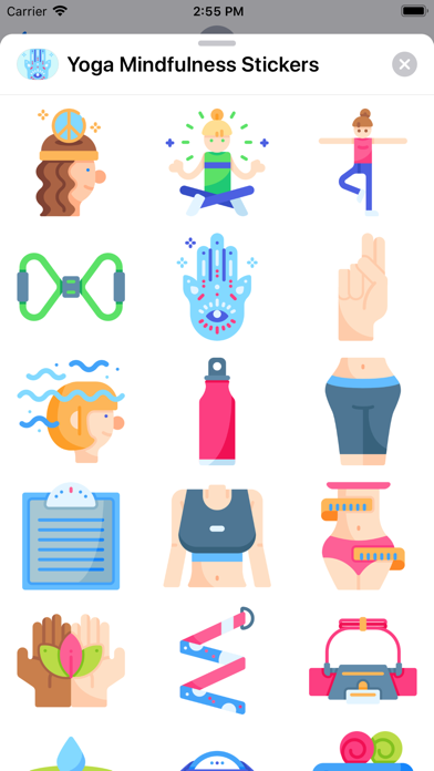 Yoga Mindfulness Stickers screenshot 3