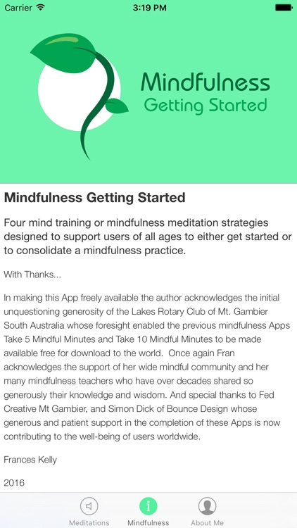 Mindfulness Getting Started