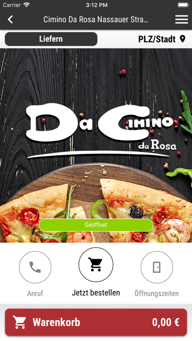 Pizzeria Cimino Bestellapp screenshot 2