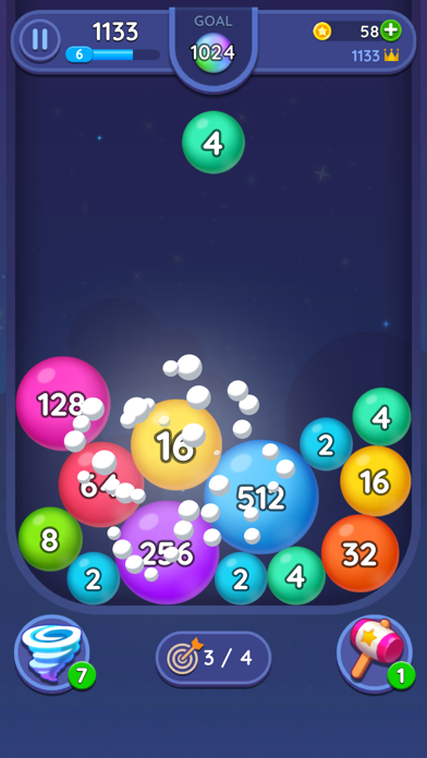 2048 Merge Bubbles! screenshot1