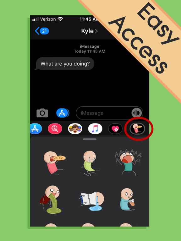 Screenshot #4 pour Little Sad Stickers