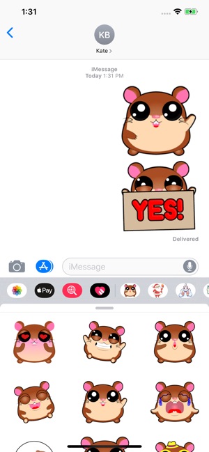 Happy Hamster Sticker Pack(圖3)-速報App