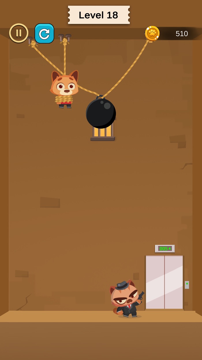 Rescue pet - Cut the line