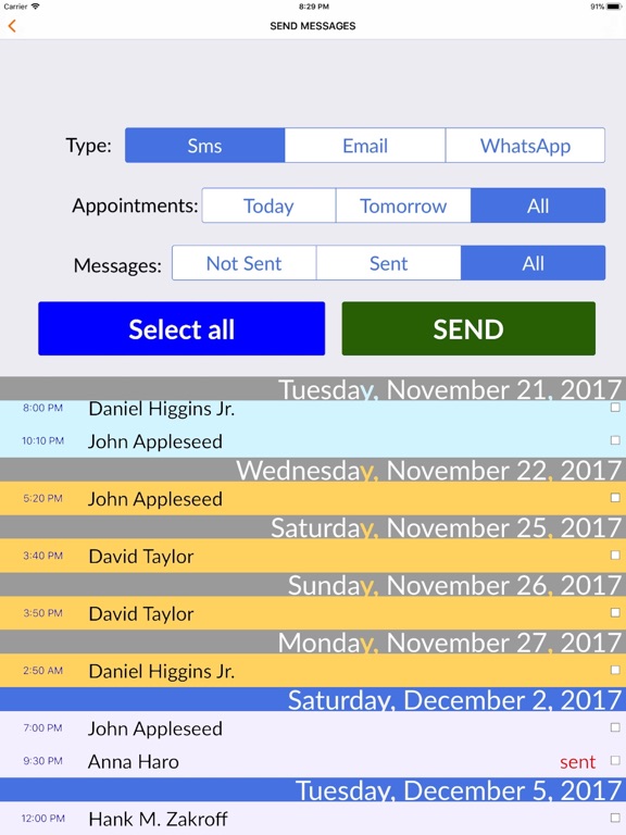 Sms Planner - Send your SMS Screenshots