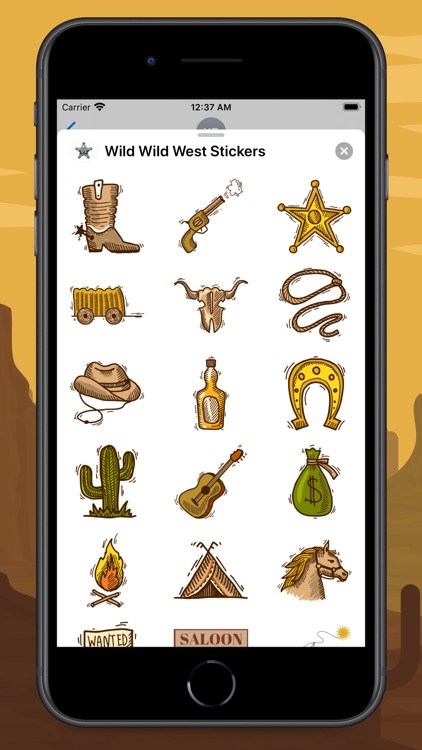 Wild Wild West Stickers