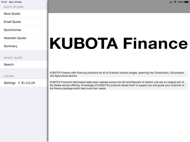 SalesAid by Kubota Finance(圖1)-速報App