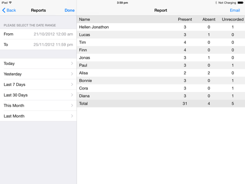 Roll Call + for iPad screenshot 4