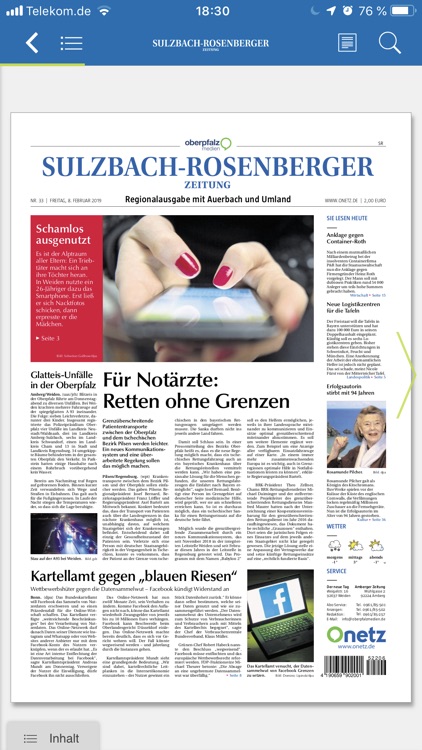 Sulzbach-Rosenberger Zeitung