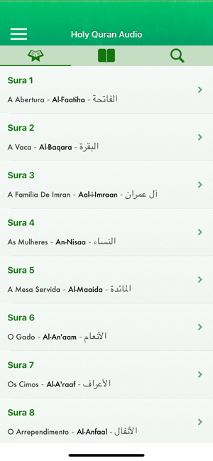 Quran Audio Pro in Portuguese