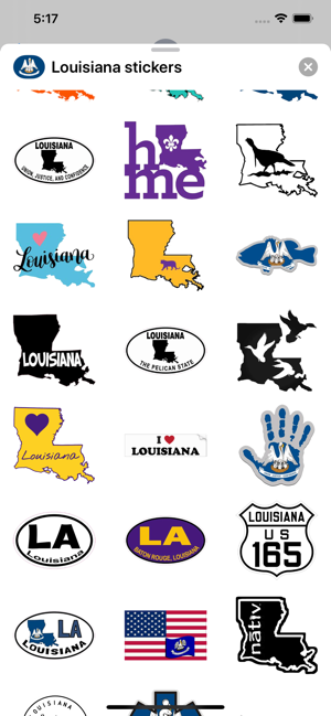 Louisiana emojis - USA sticker(圖2)-速報App