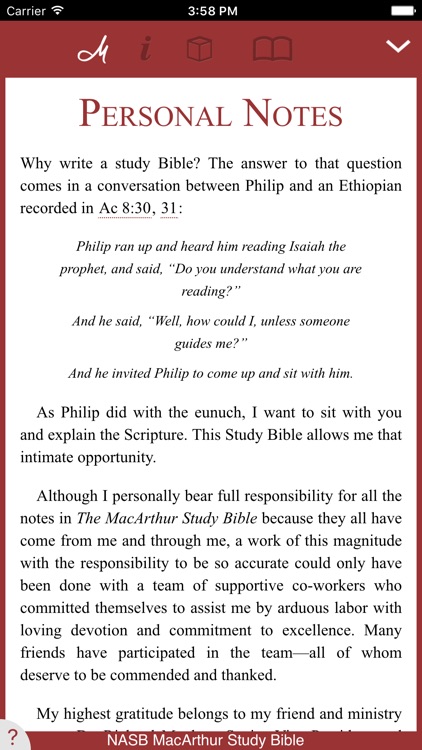 NASB MacArthur Study Bible screenshot-0