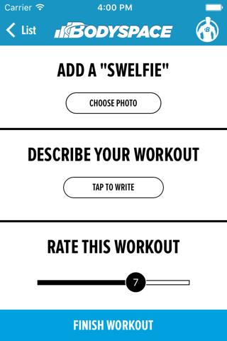 BodySpace - Social Fitness App - náhled