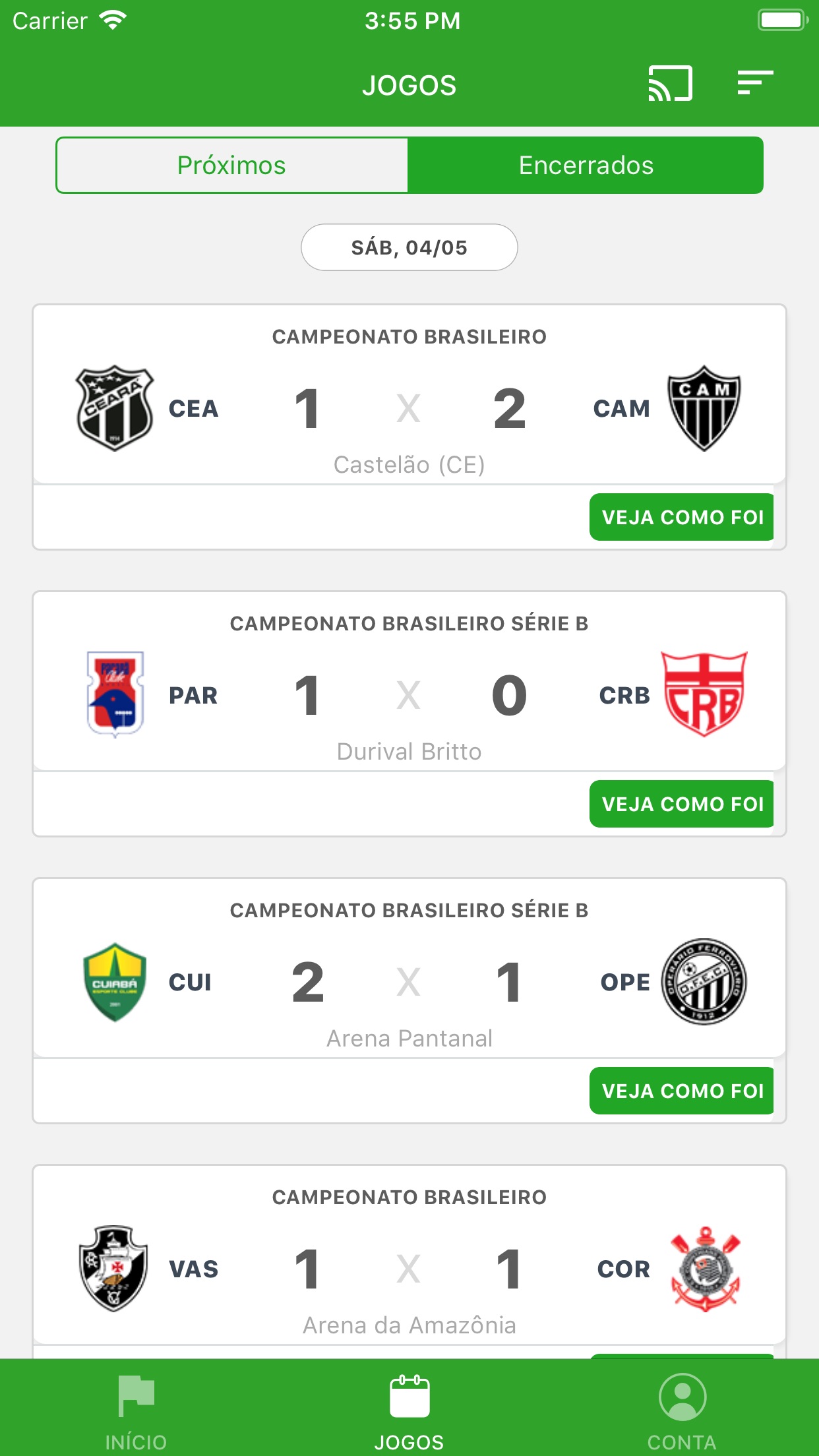 Screenshot do app Premiere