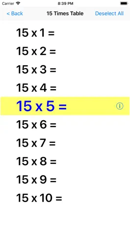 Game screenshot Multiplication Times Tables II hack