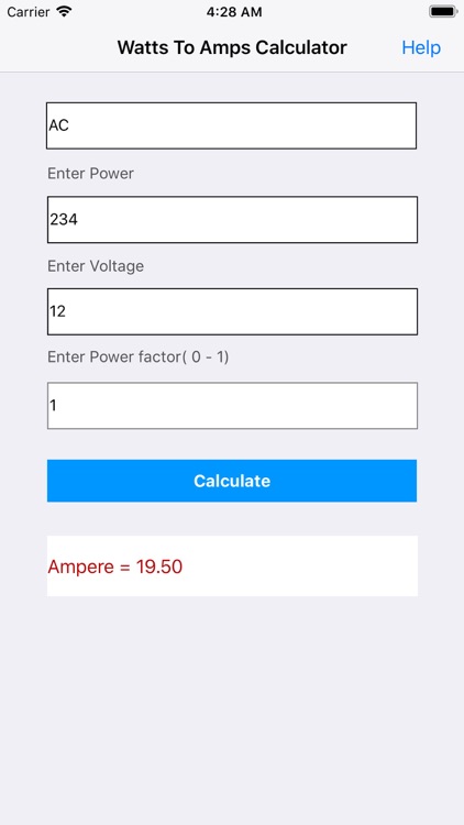 Watts to Ampere Calculator screenshot-6