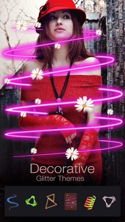 3D Neon Spiral Photo Editor Fx