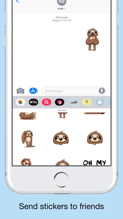 Sloth emojis & funny stickers screenshot-3