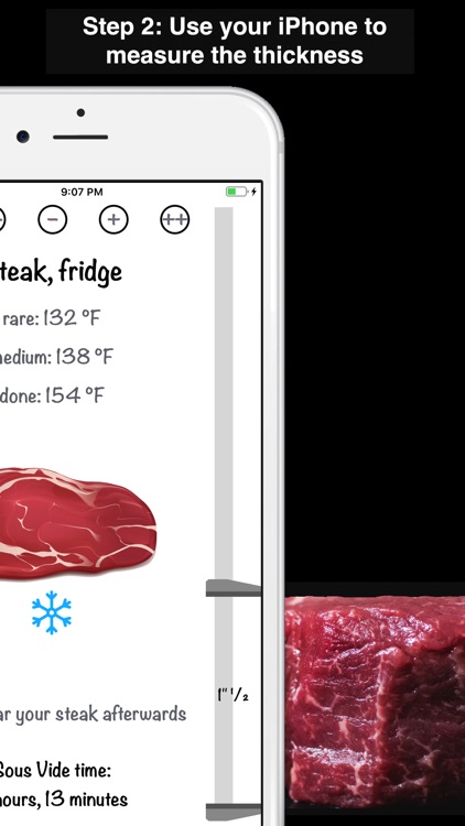 Sous Vide Timing Ruler