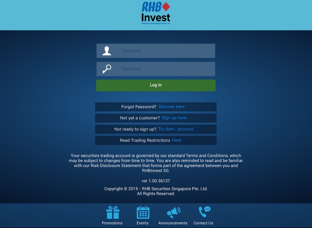 RHBInvest SG 2.0 for iPad(圖1)-速報App