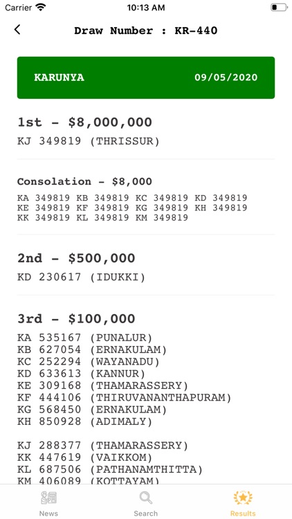 Lottery Results Kerala screenshot-4