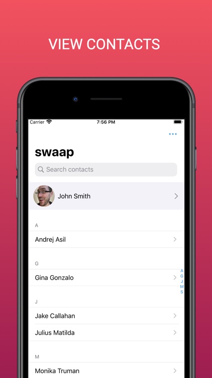 swaap: Professional Contacts