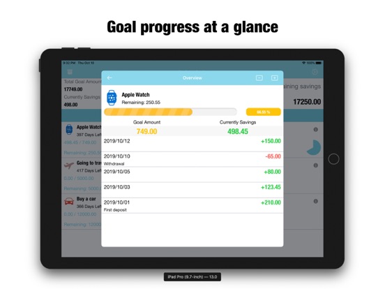 Saving Money Box-Savings Goals screenshot 2