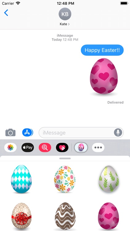 Happy Easter Egg Stickers