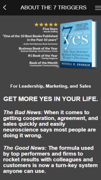 The 7 Triggers to Yes