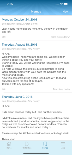 ‎NannyNotes Baby Tracker Sheet Screenshot