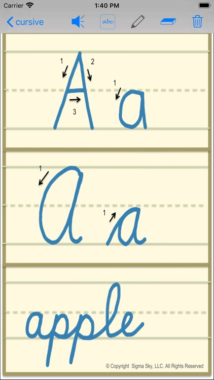 cursive