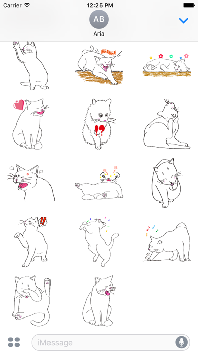 Lovely Pose of Cat Sticker screenshot 3