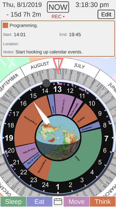 Monad Calendar Clock screenshot 2