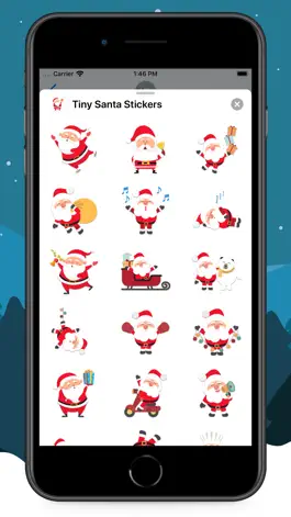 Game screenshot Tiny Santa Stickers apk