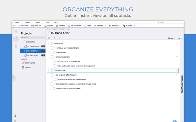 Organize:Me - Task Manager