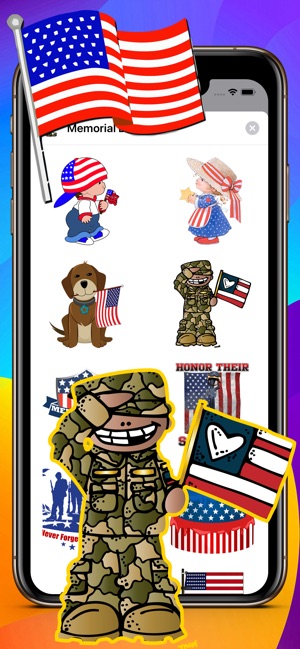 Memorial Day HD Stickers(圖1)-速報App