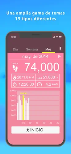 Screenshot 4 Podómetro: contador de pasos iphone