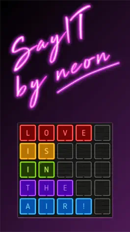 Game screenshot Neon texts - Say IT! by neon mod apk