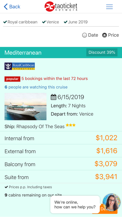 Ticketroyal - Cruises screenshot 2