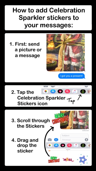 Celebration Sparkler stickers screenshot 3