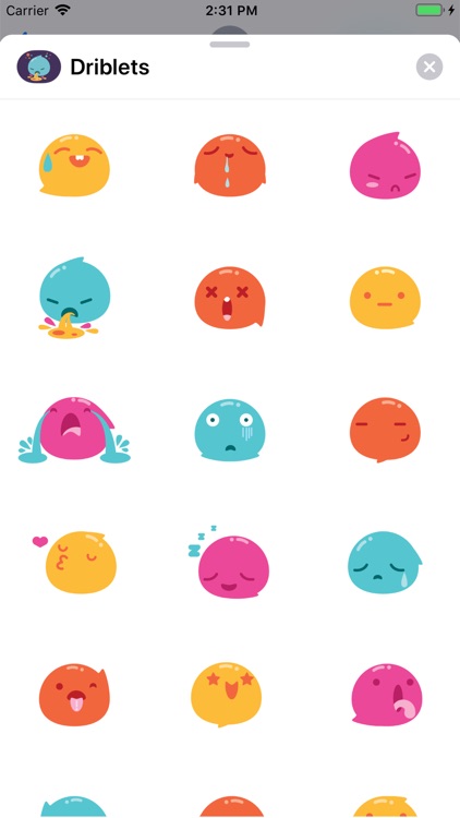 Driblet Stickers