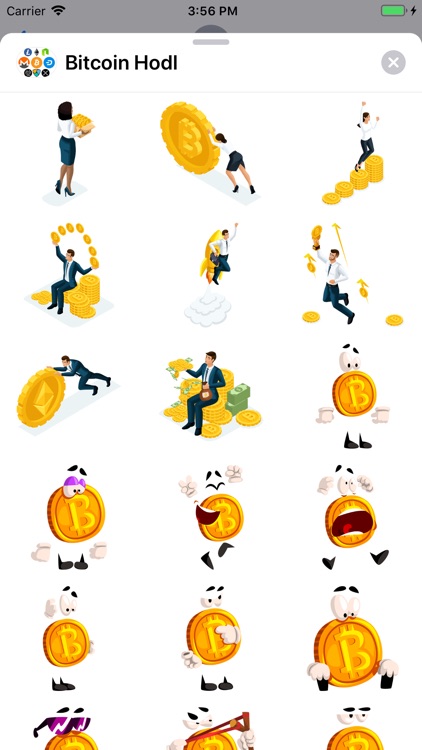 Bitcoin Crypto HODL Stickers screenshot-8