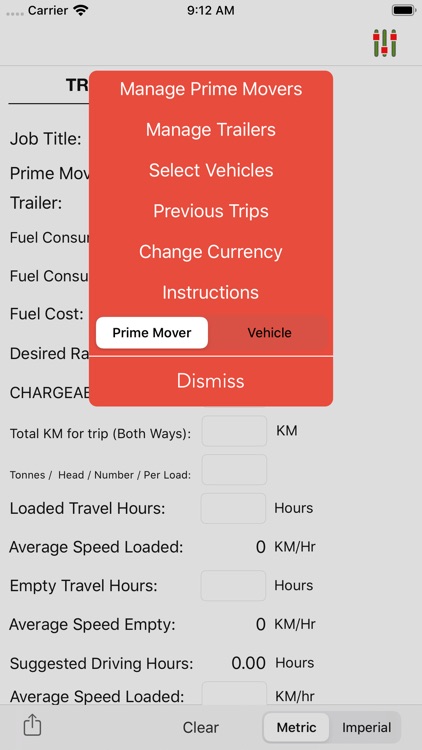 Trip Rate Calculator