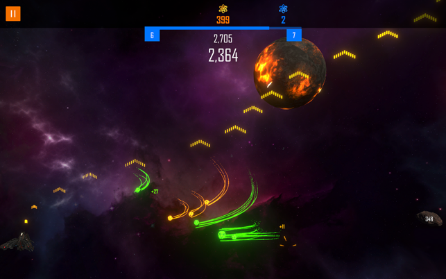 Asteroids Blast, game for IOS