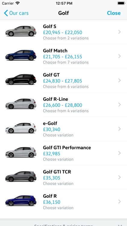 Volkswagen UK Car Configurator