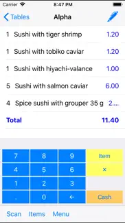 sellwell bar restaurant pos iphone screenshot 3