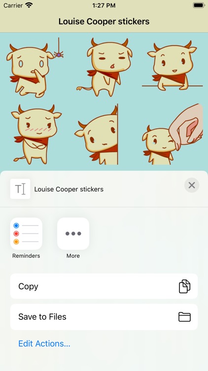 Louise Cooper stickers screenshot-3