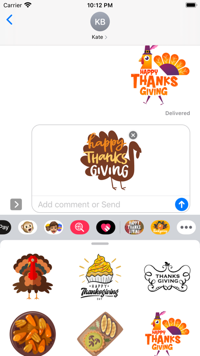Thanksgiving Countdown · Emoji screenshot 2