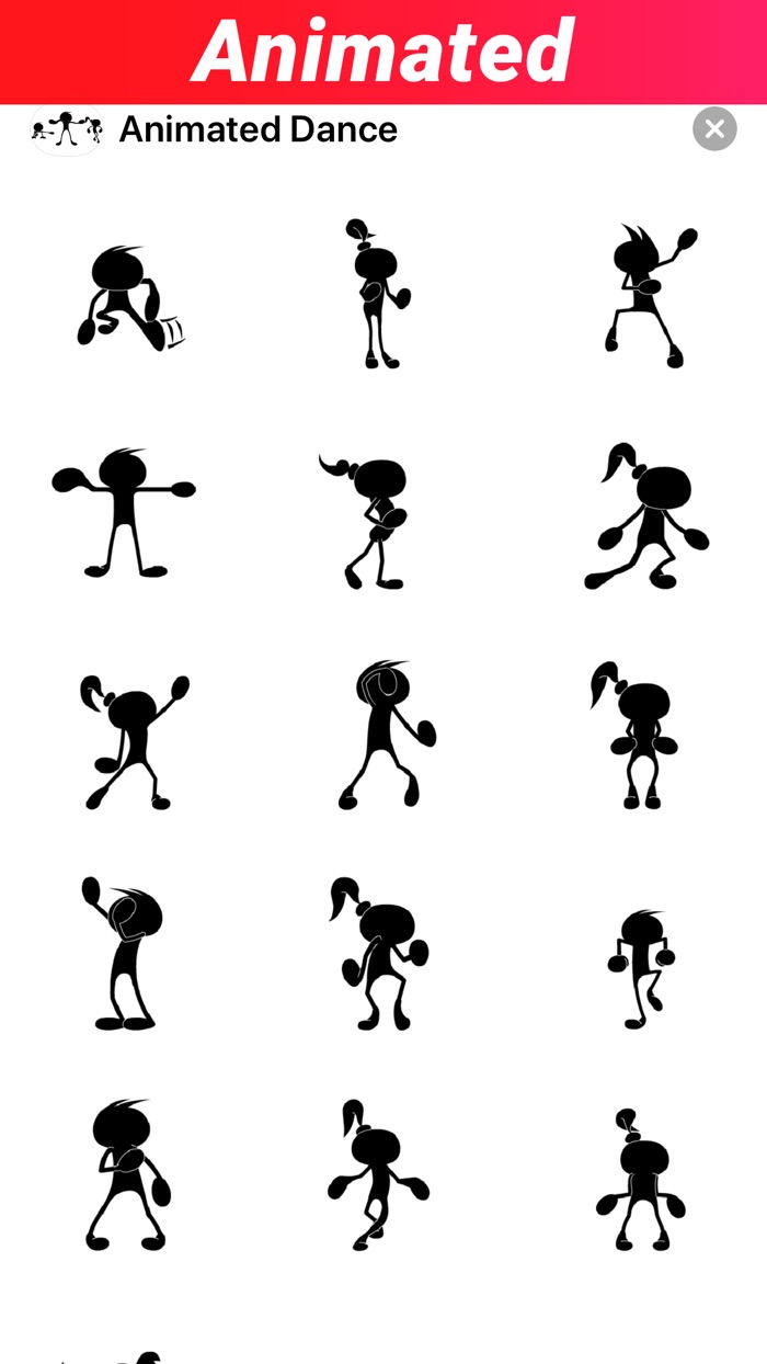 Animated Dancing Stickers App