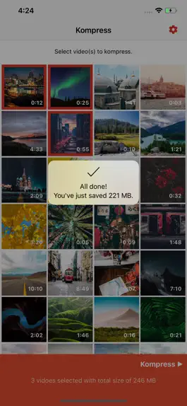 Game screenshot Kompress - Video compression apk